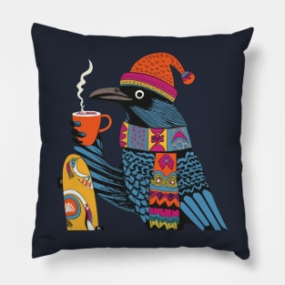 Cawfee Crow Pillow