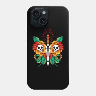 butterfly skull Phone Case