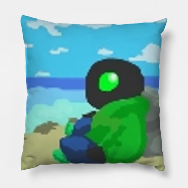 Day At The Shore Pillow by Jadesoul