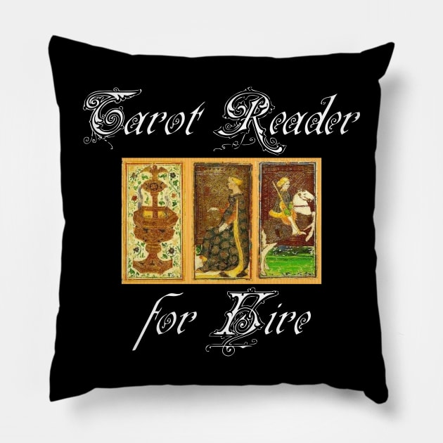 Tarot Reader for Hire-with Tarot Cards Pillow by TraditionalWitchGifts