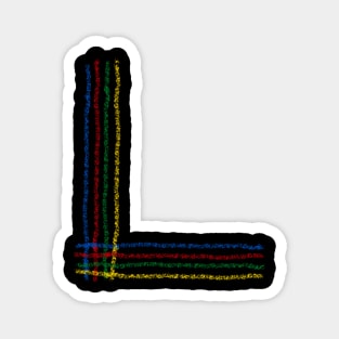 The letter L! Magnet