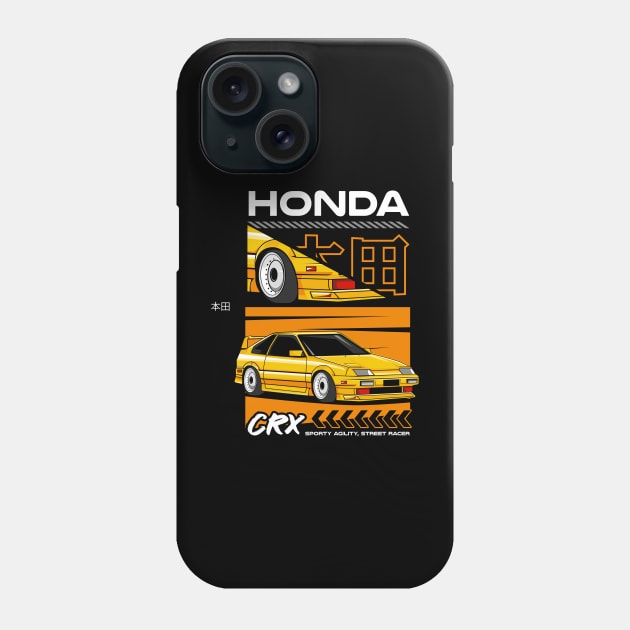 Classic Honda CRX Phone Case by Harrisaputra