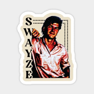 -- Patrick Swayze -- 80s Movies Fan Design Magnet