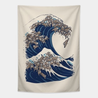 The Great Wave Off Kanagawa Tapestries for Sale TeePublic