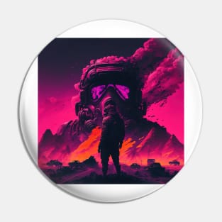 Synthwave apocalypse Pin