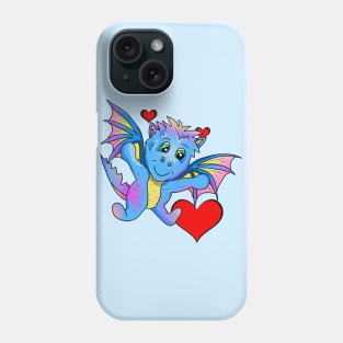 Big Hug from a Cute Flying Cartoon Dragon Phone Case