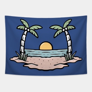 Time to Beach Vacation Tapestry