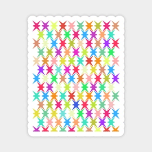 Christmas abstract stars pattern Magnet