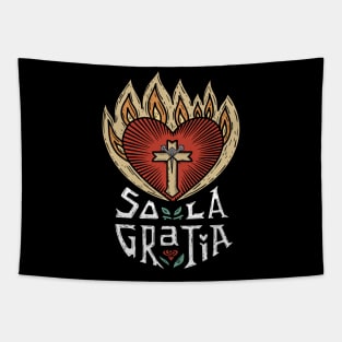 sola gratia, by grace alone - acts 15:11 Tapestry