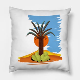 Retro Palm island Pillow