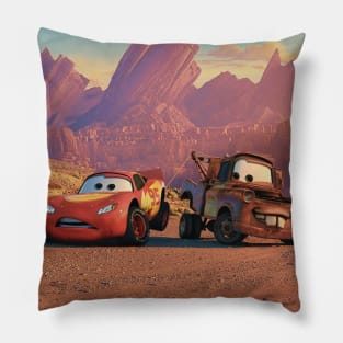 Red Racing Cars Pillow