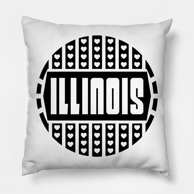 Illinois Pillow by colorsplash