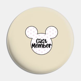 cast member pink and white ears Pin