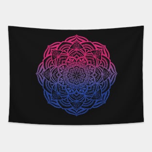 Gradient Bi Pride Mandala Tapestry