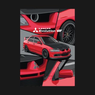 RED BLACK LANCER EVO III T-Shirt