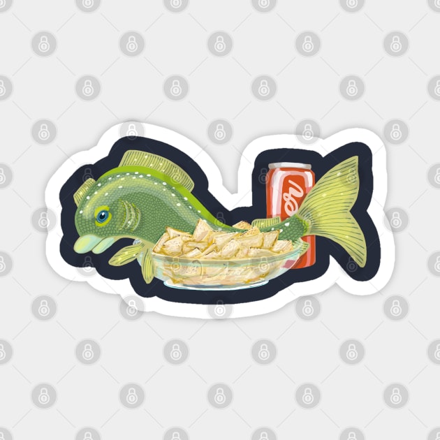 Fish & Chips Magnet by BullShirtCo