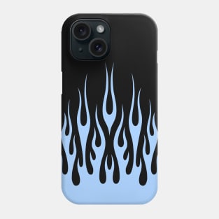 Black and Blue Flames Phone Case