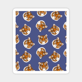 Tiger Heads Pattern Magnet