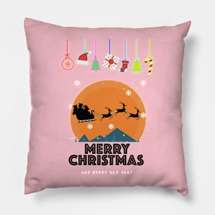 Merry Christmas and happy New Year Pillow