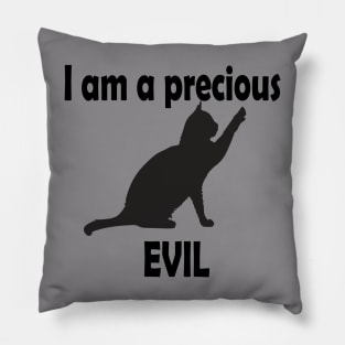 I am a precious evil cute cat t-shirt Pillow