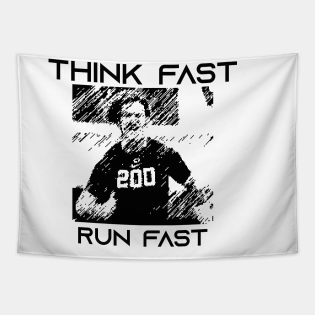 think fast run fast chad powers Tapestry by IRIS