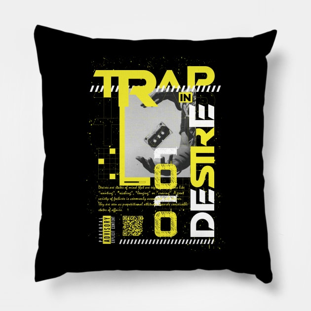 Trap In Desire Pillow by RadioaktivShop