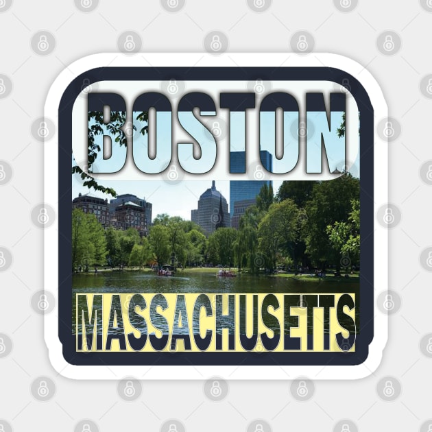 Boston Massachusetts Magnet by TeeText