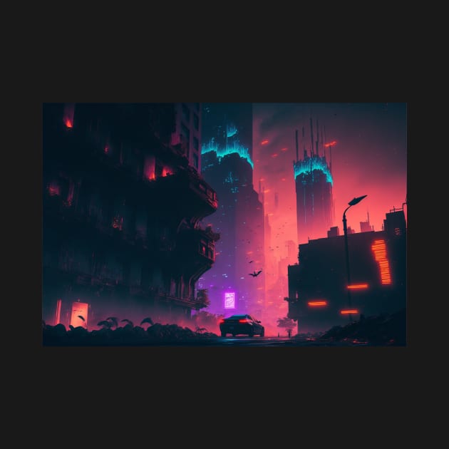 Cyberpunk city by PixelPusherArt