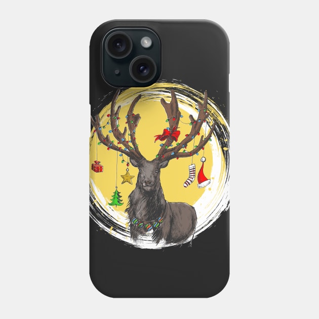 Reindeer gift Phone Case by Whatastory