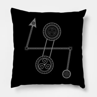 Pictish Double Disc Z Rod Pillow