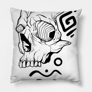 human skull Pillow