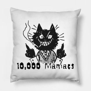 10.000 maniacs and the bad cat Pillow