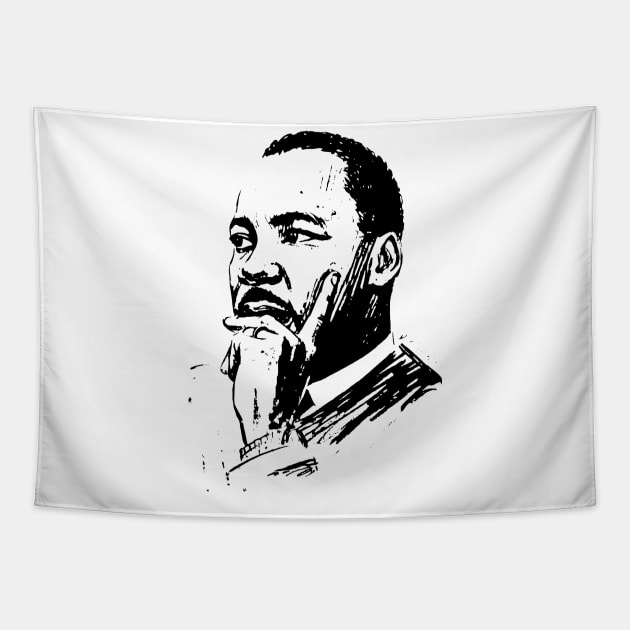 martin luther king Tapestry by Mollie