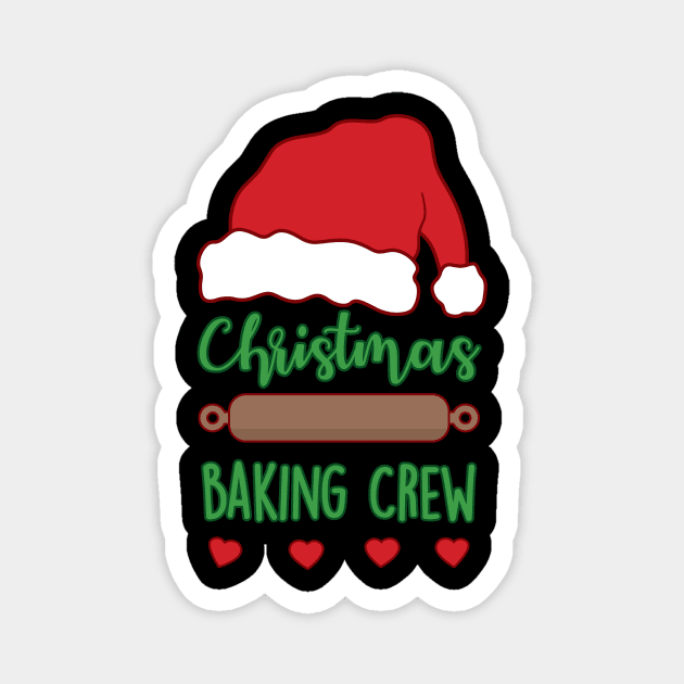 Cute Christmas Baking Crew Magnet by StacysCellar