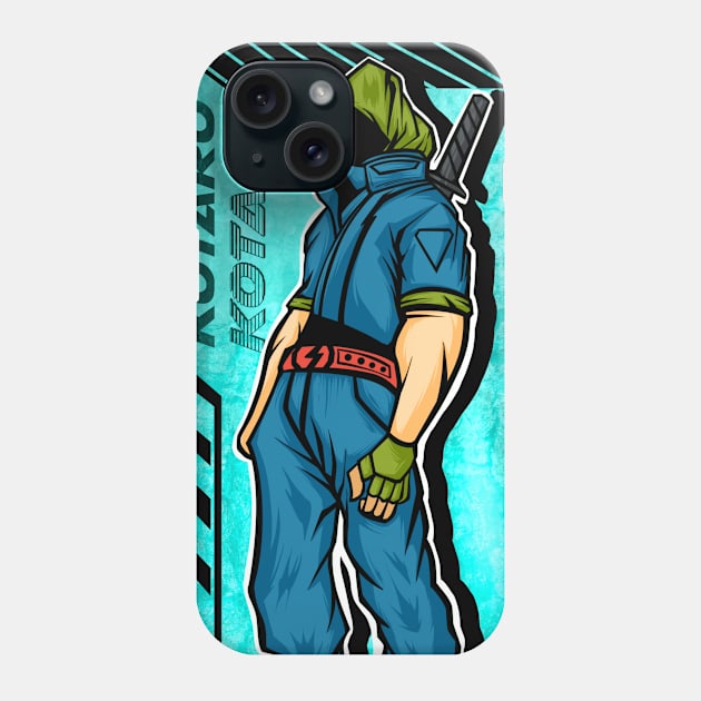 ORIGINAL ILLUSTRATION KOTARO THE SHADOW NINJA Phone Case by Dozerclothes