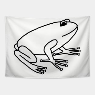 Minimal Frog Outline Tapestry