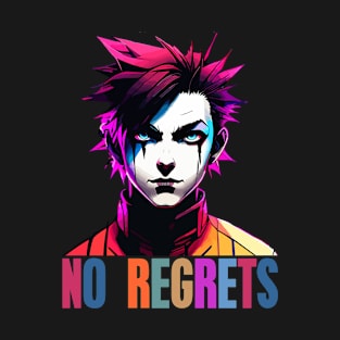 Man Horror Clown. No Regrets T-Shirt