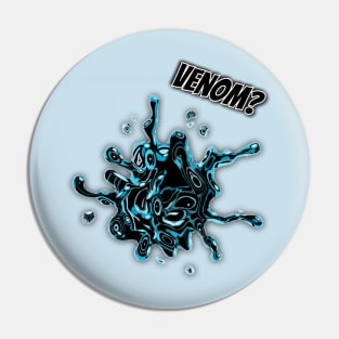 Blue & Black Accent Symbiote Pin