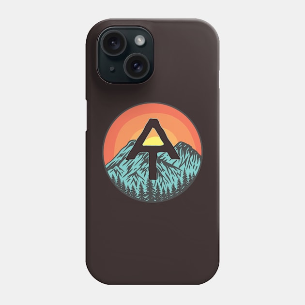 Appalachian Trail Mountains With Sunset Art Phone Case by USProudness