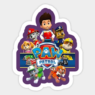 Paw patrol logo stickers, paw patrol zuma Sticker for Sale by Desgin0001