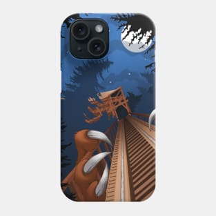 NIGHT RIDES ONLY - Beast Roller Coaster at Kings Island Phone Case