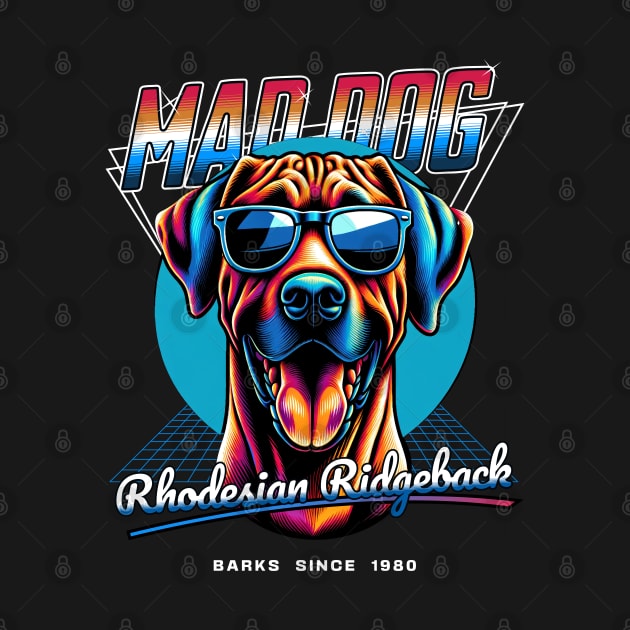 Mad Dog Rhodesian Ridgeback by Miami Neon Designs