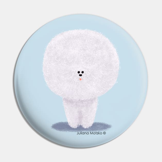 Bichon Frise Pin by julianamotzko