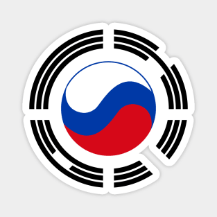 Korean Russian Multinational Patriot Flag Series Magnet