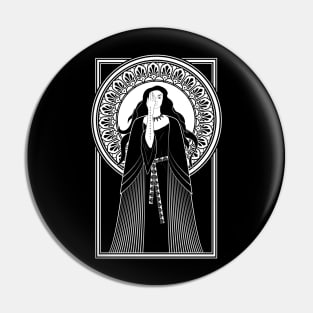 Dramabite Art Nouveau priestess tarot Pin