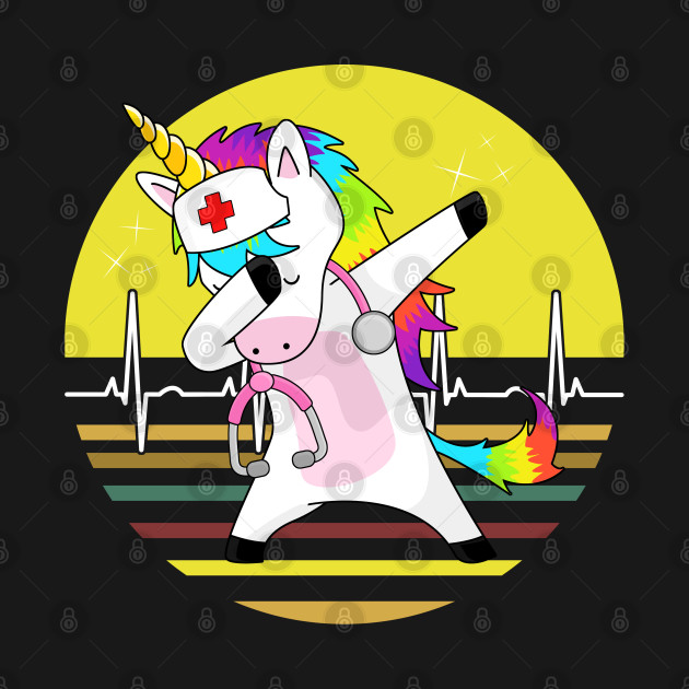 Dabbing Nurse Unicorn Heartbeat by Stoney09