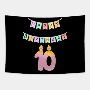 10 ten birthday Tapestry