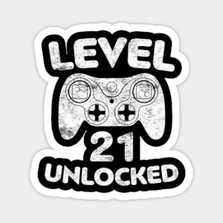 Level 21 21st Video  Birthday Magnet