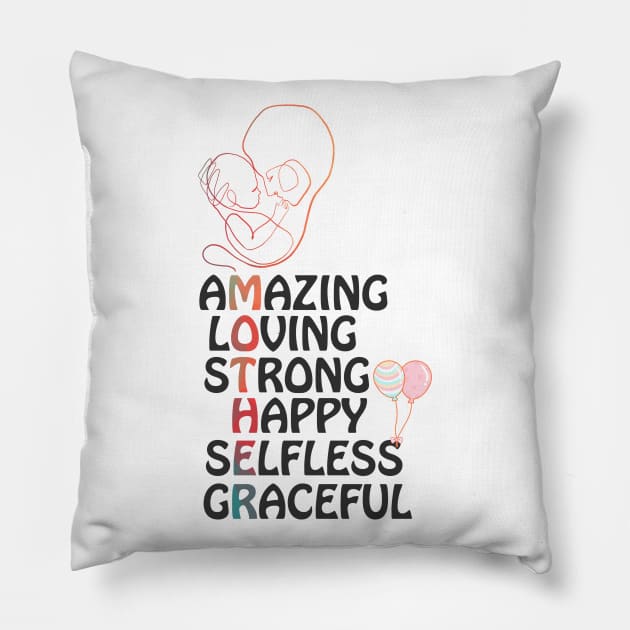 Definition of mother meaning quotes T-shirt Pillow by monsieurfour