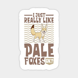 I just really love Pale Foxes - Pale Fox Magnet